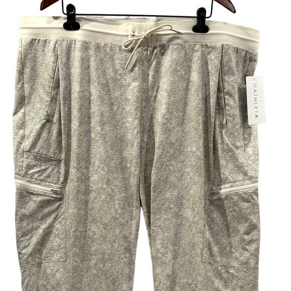 Athleta Plus Size 24 Pants Venture Viper Grey Printed Jogger Pockets Breathable - Picture 4 of 14